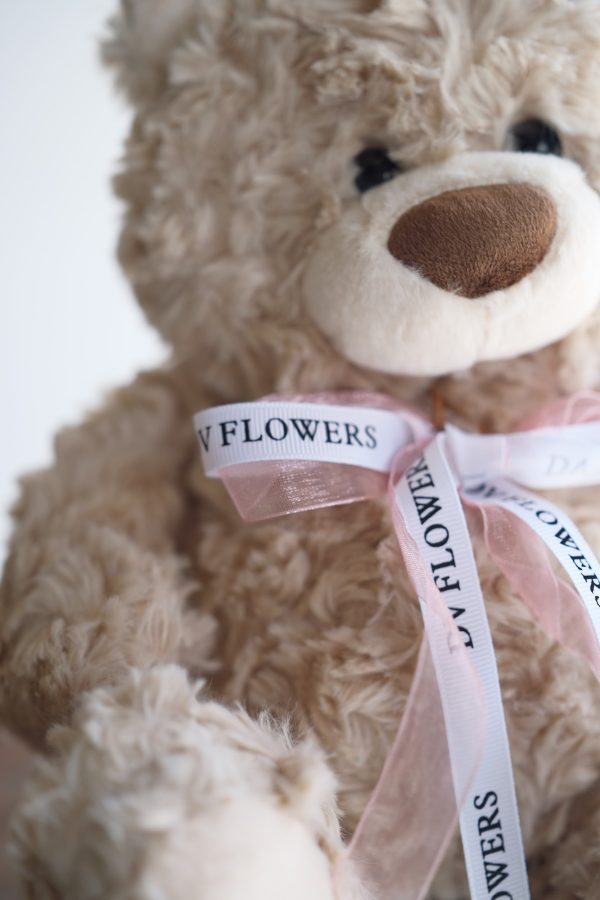 Teddy bear with DV Flowers ribbon